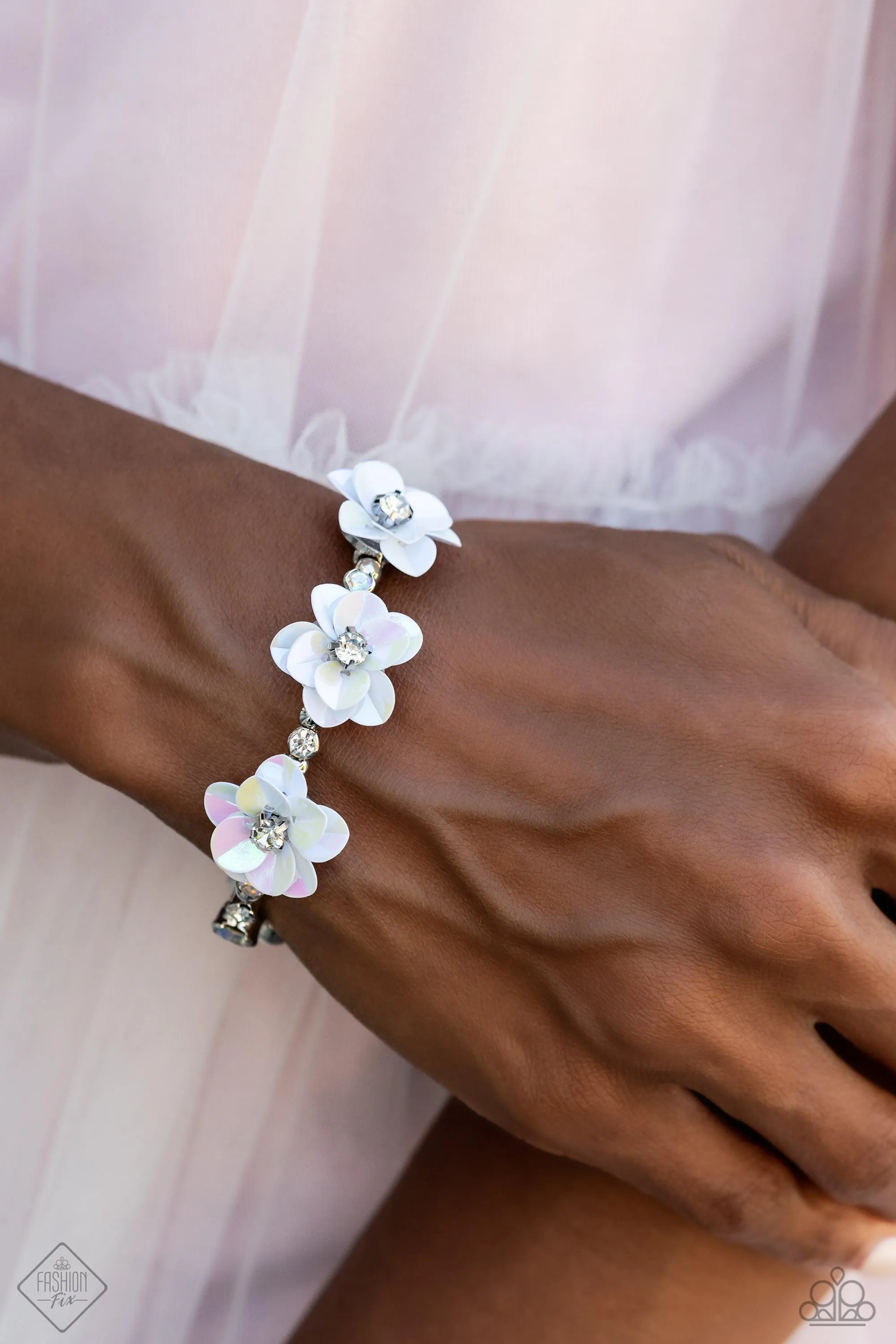 Endlessly Ethereal Multi Floral Coil Bracelet - Paparazzi Accessories