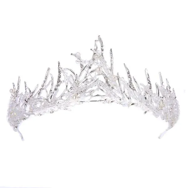 European Silver Crystal Tiaras and Crowns for Wedding or Prom