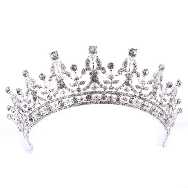 European Silver Crystal Tiaras and Crowns for Wedding or Prom