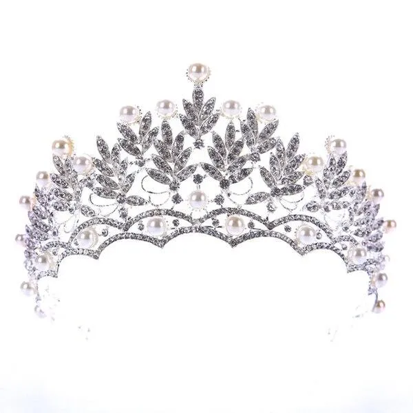 European Silver Crystal Tiaras and Crowns for Wedding or Prom