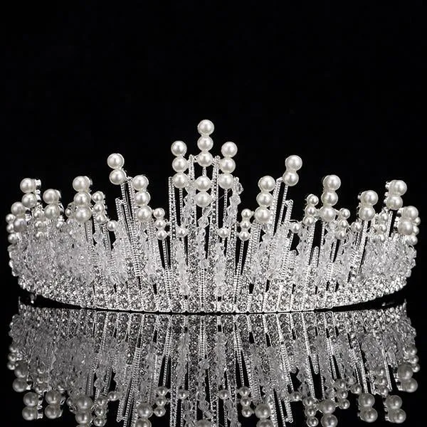 European Silver Crystal Tiaras and Crowns for Wedding or Prom