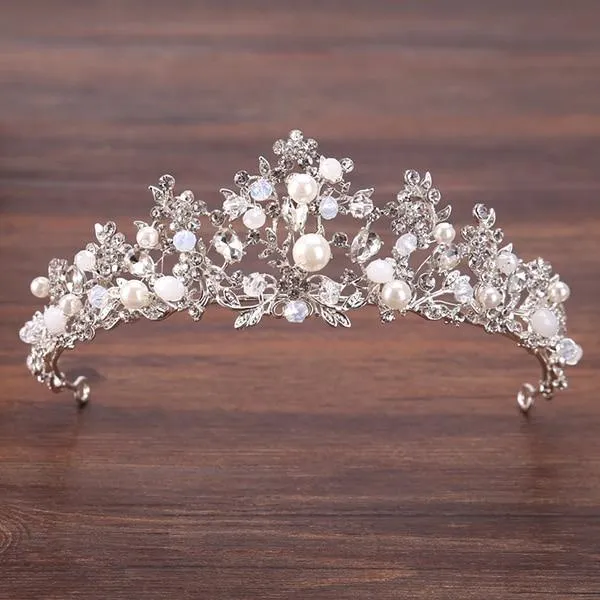 European Silver Crystal Tiaras and Crowns for Wedding or Prom