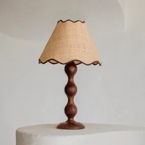 Evie Table Lamp - Walnut