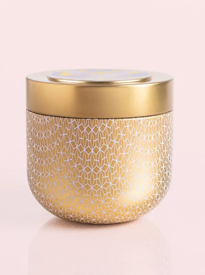 Exotic Basil Gilded Tin Candle 12.5 OZ