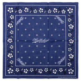 Flower Bandana - Navy