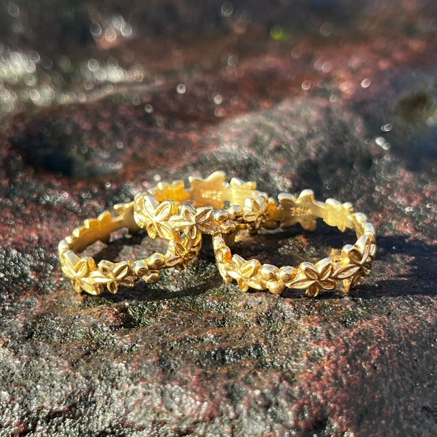 Frangipani Ring Gold