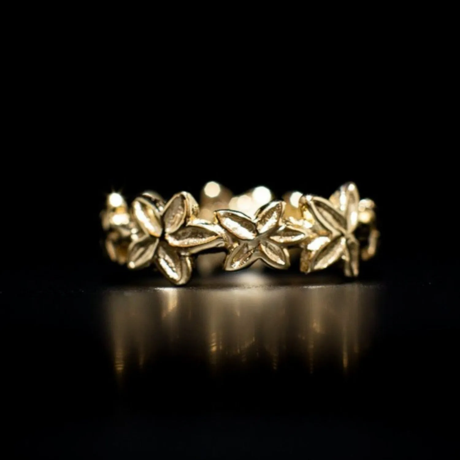 Frangipani Ring Gold