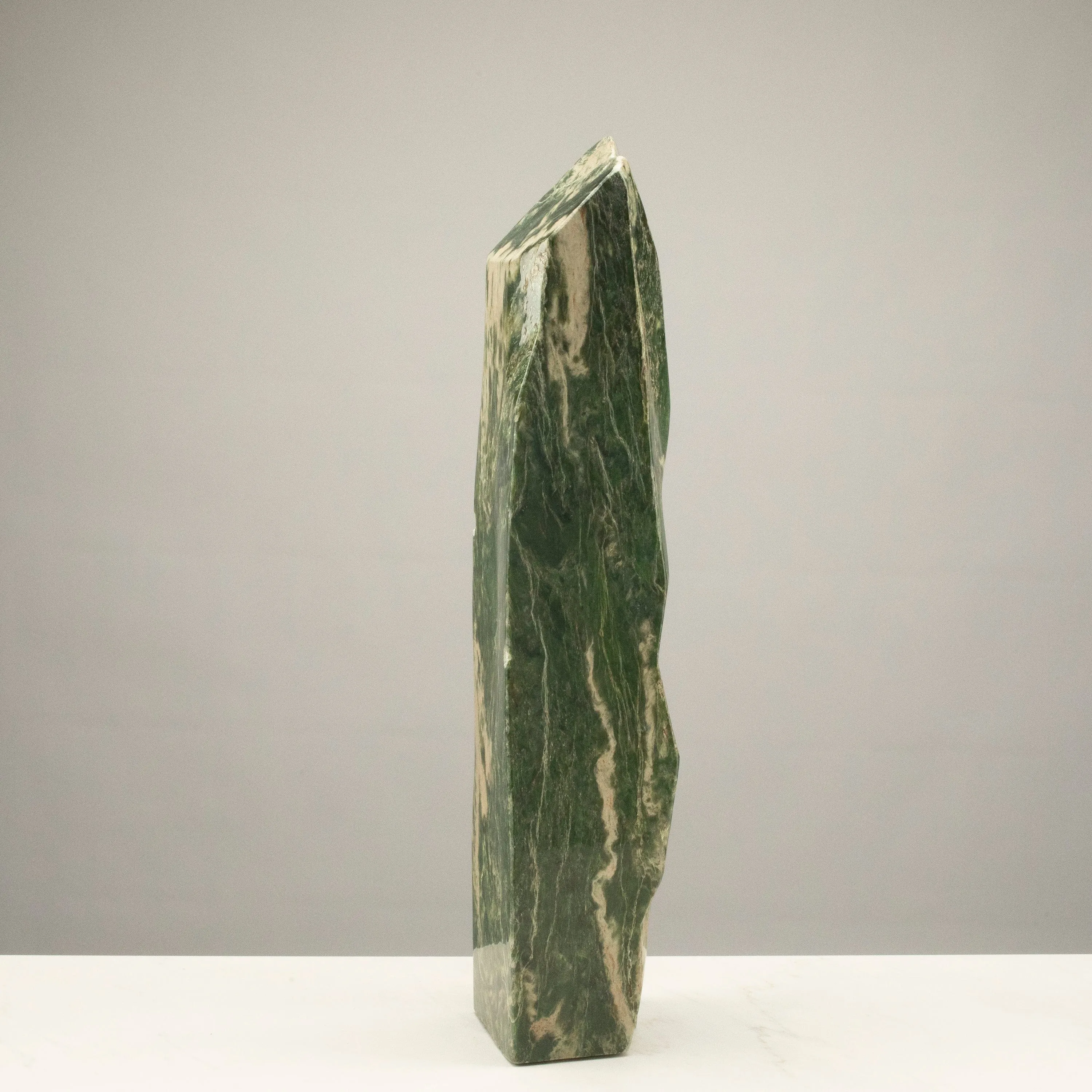 Freeform Nephrite Jade Tower from Afghanistan - 22 / 37 lbs