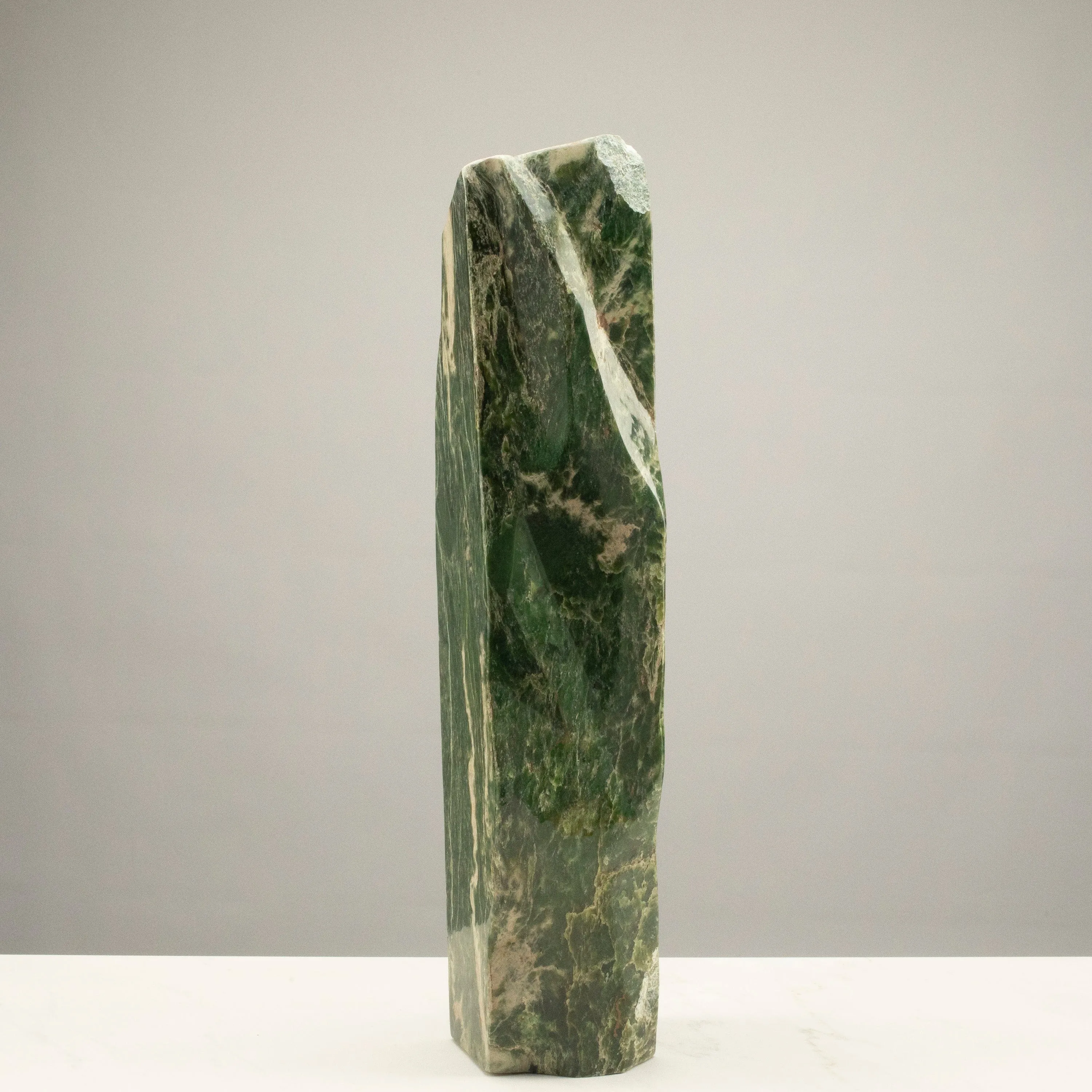 Freeform Nephrite Jade Tower from Afghanistan - 22 / 37 lbs