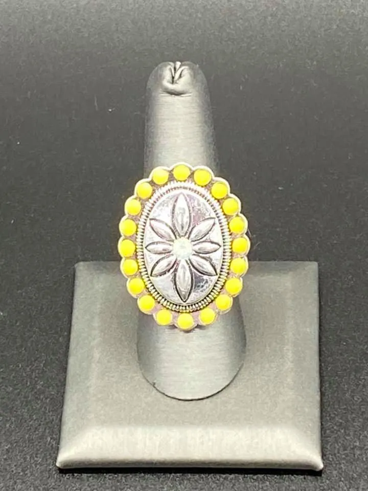 Garden Paradise Yellow Ring and Mystery Piece