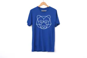 Geometric Bear Head Adult Shirts - light or dark artwork