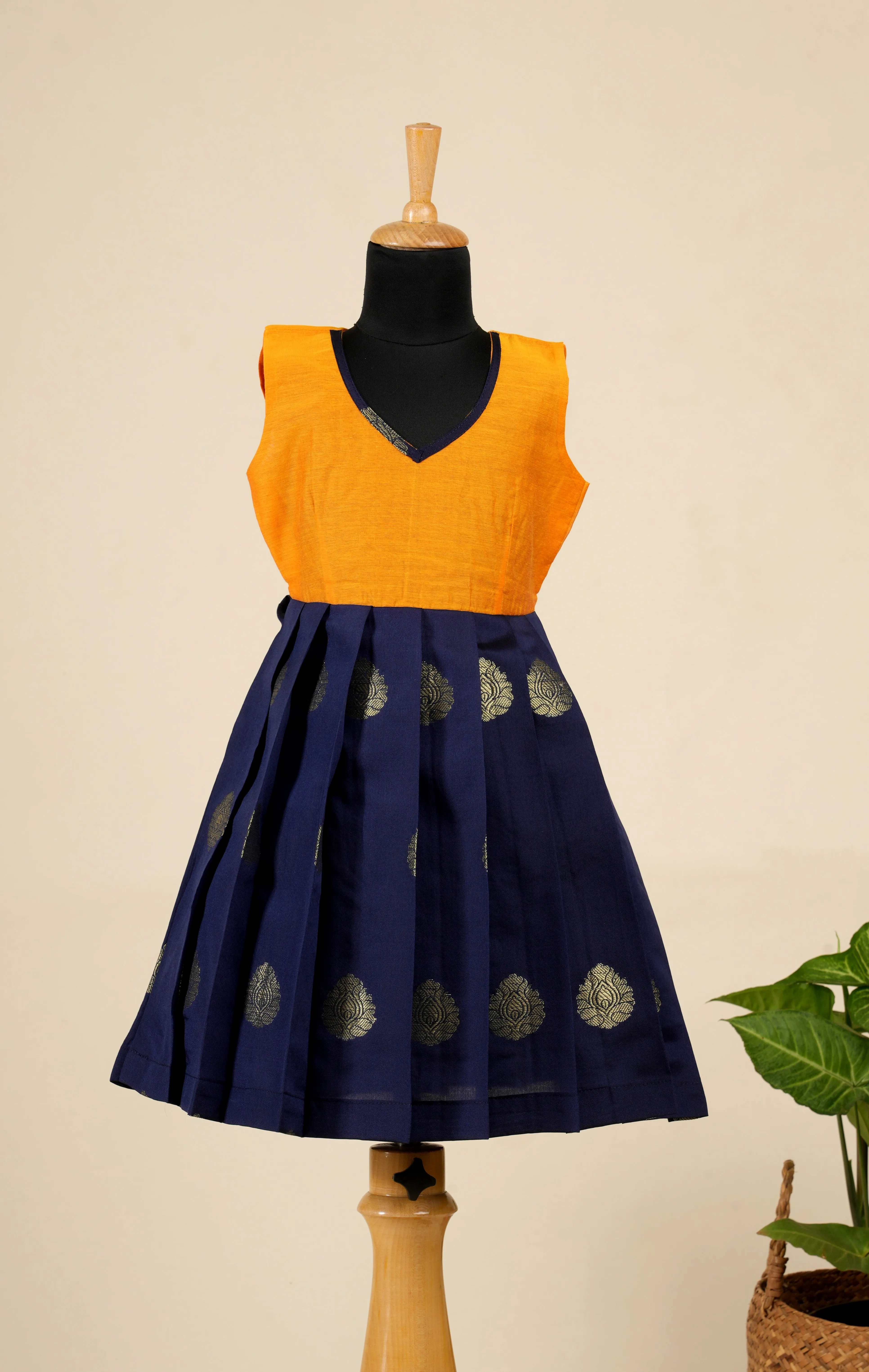 Girls Navy Blue  Divine Lotus   Frock !!!