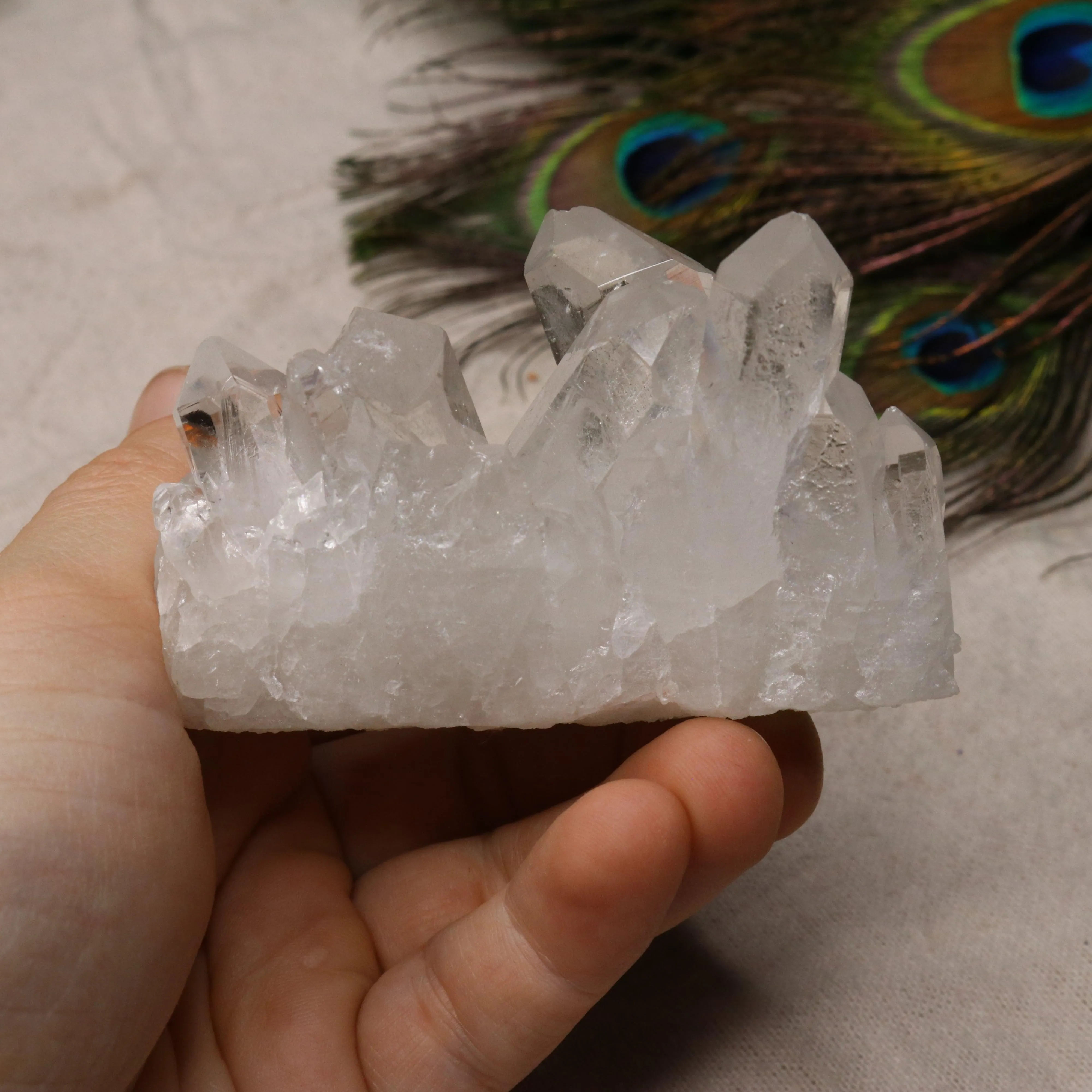 Grade A Clear Quartz Cluster from Brazil~ Super Gemmy Small Display Specimen