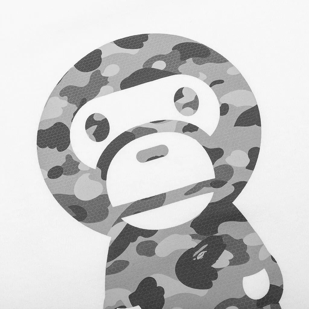 Honeycomb Camo Baby Milo Tee - White/Grey