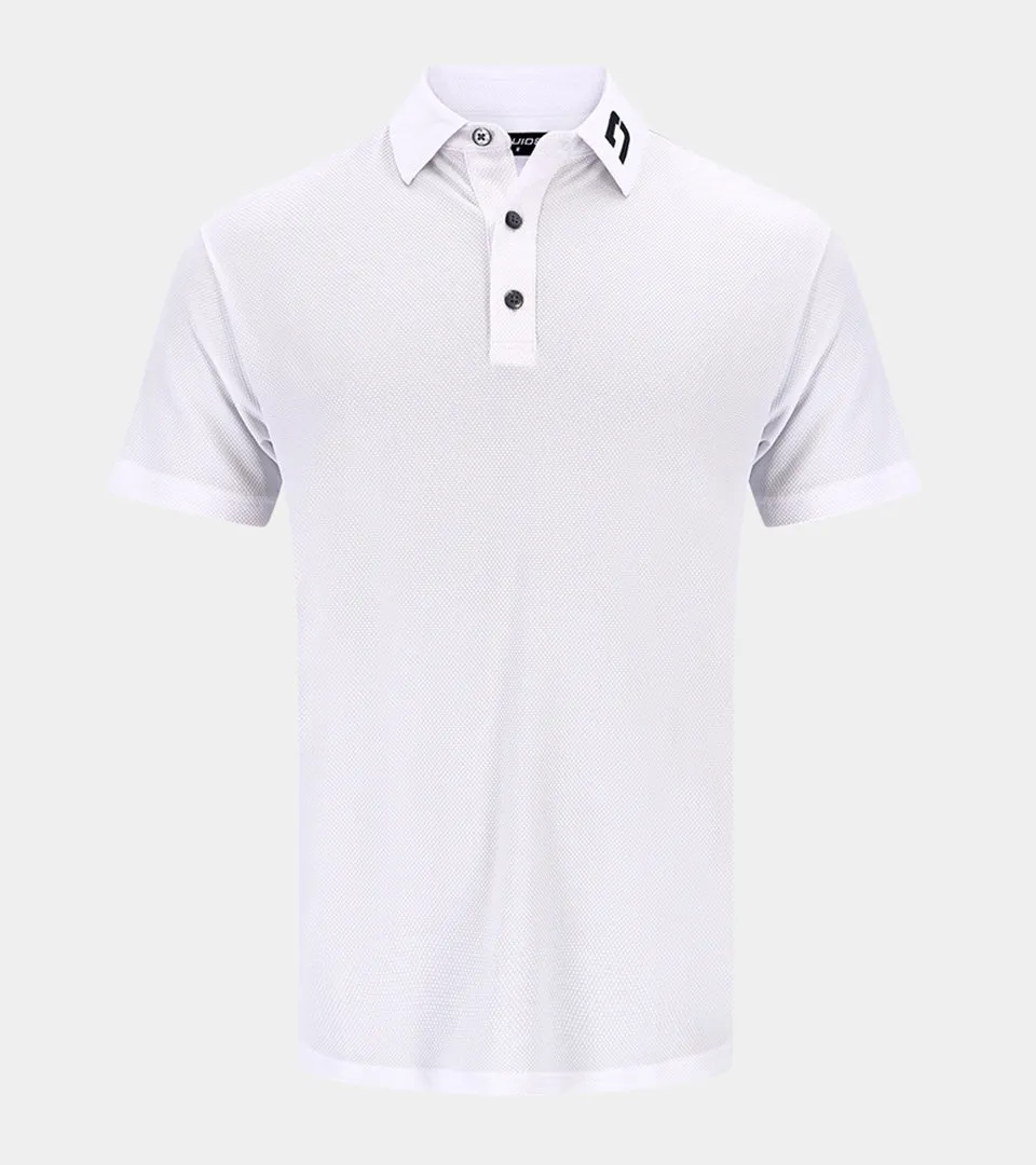 HONEYCOMB POLO - WHITE