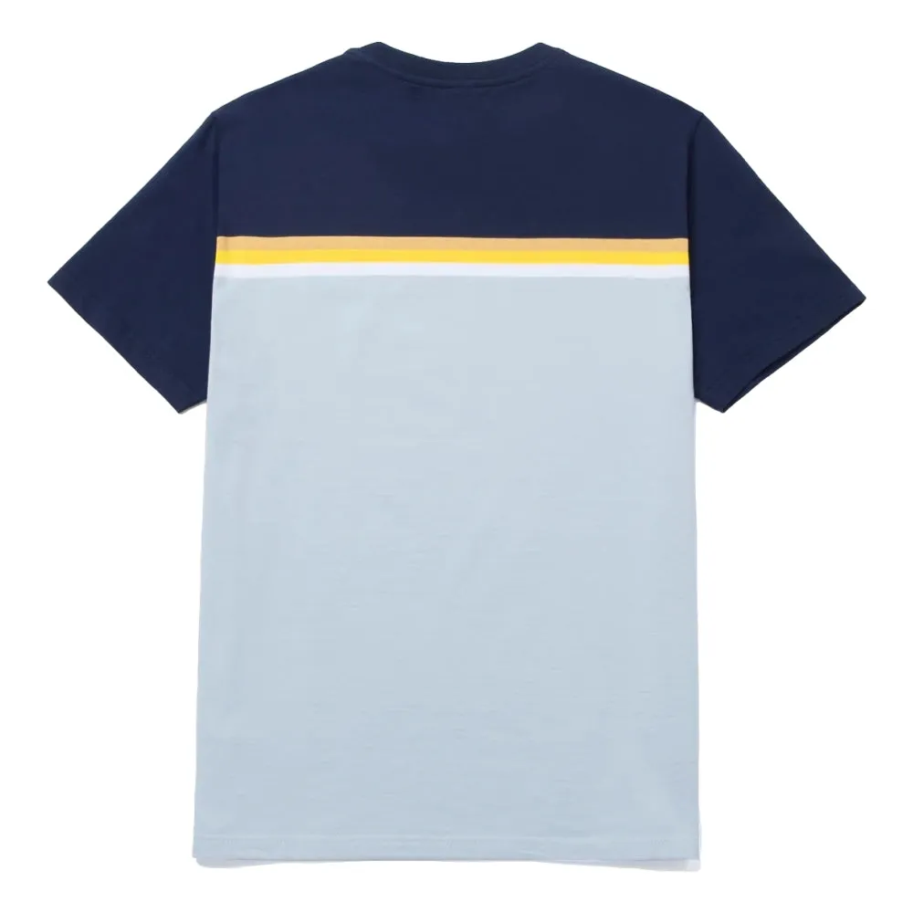 HUF LIDO STRIPE S/S KNIT TOP-BLUE