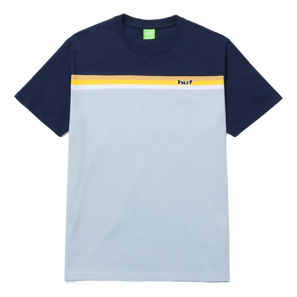 HUF LIDO STRIPE S/S KNIT TOP-BLUE