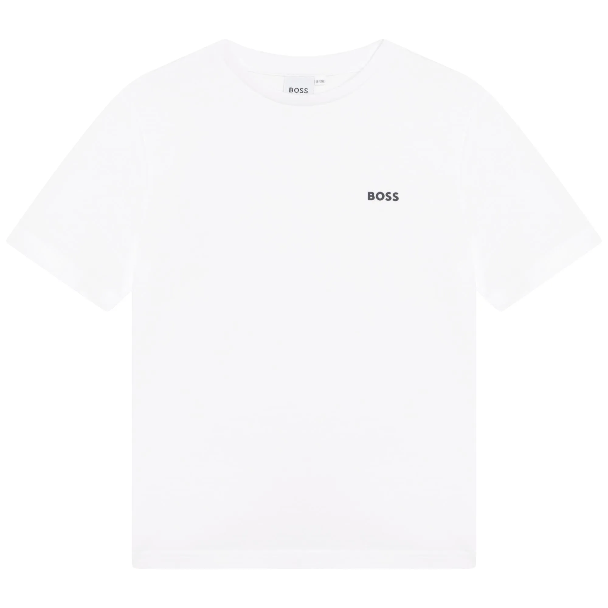 Hugo Boss Boys White Basic T-Shirt w/Logo _ J25P23-10P