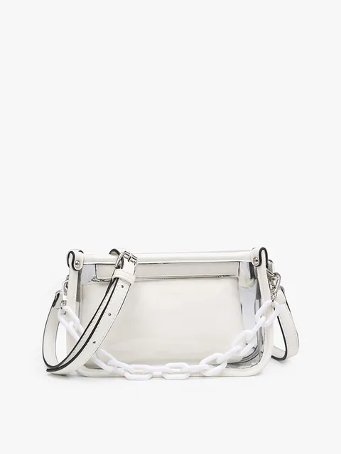 Jessica Clear Crossbody w/ Chain