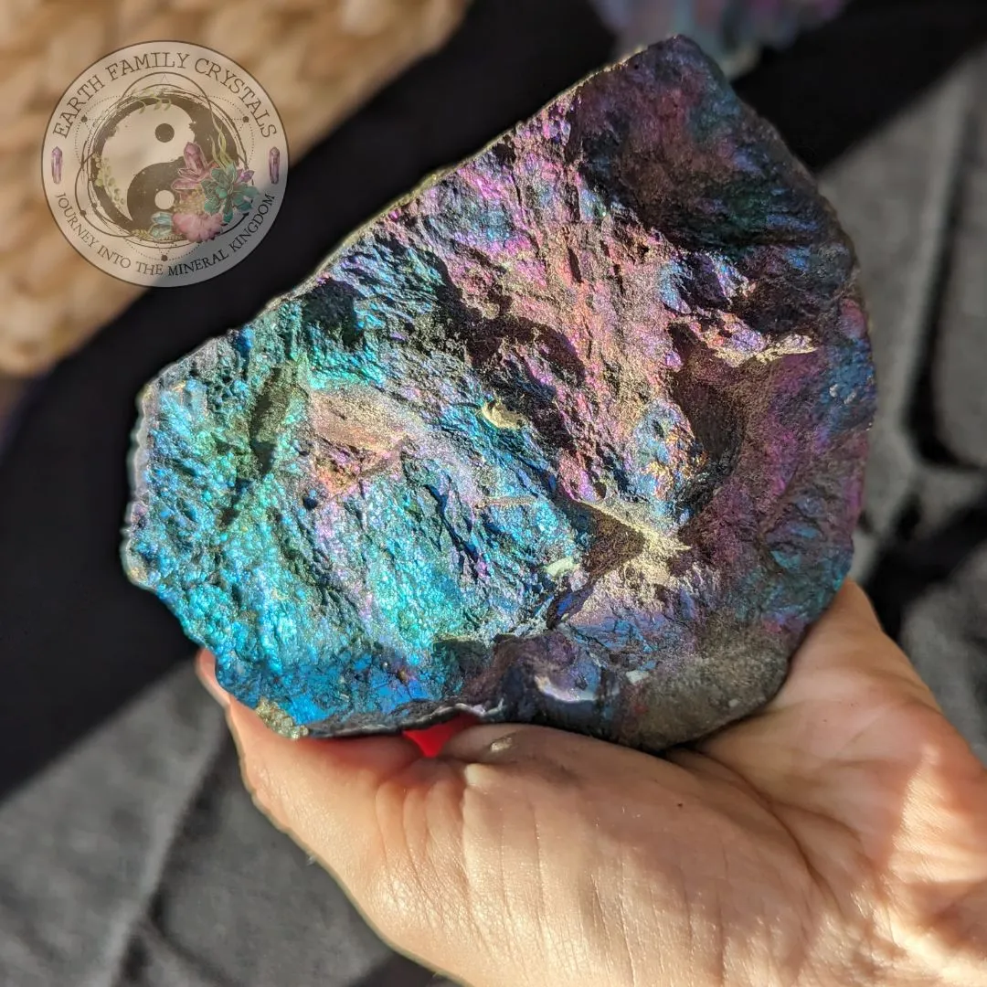 Jumbo Rainbow Chalcopyrite~ Stunning Color Rays Vibrancy