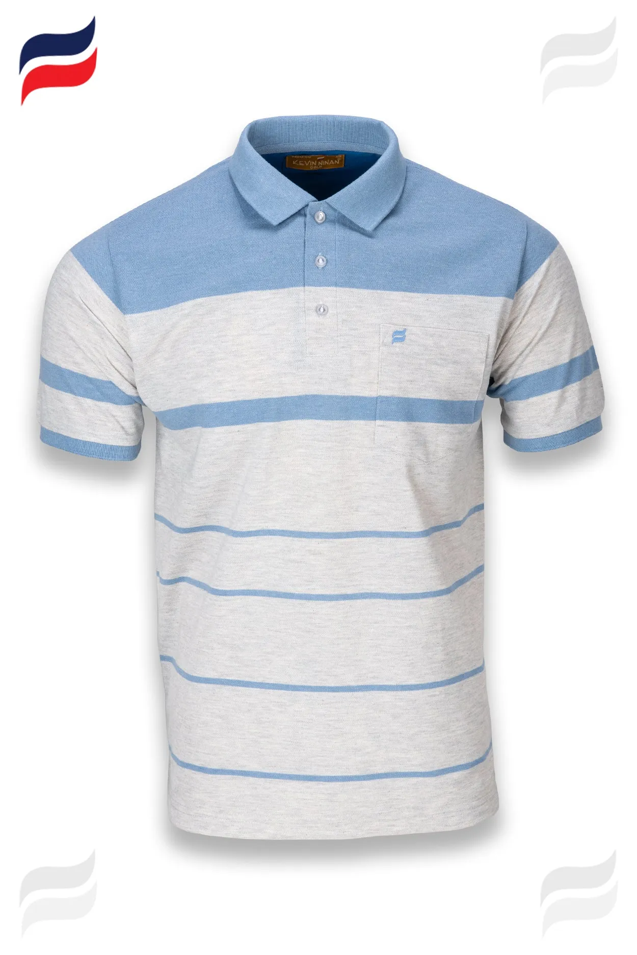 Kevin Ninan Striped Polo