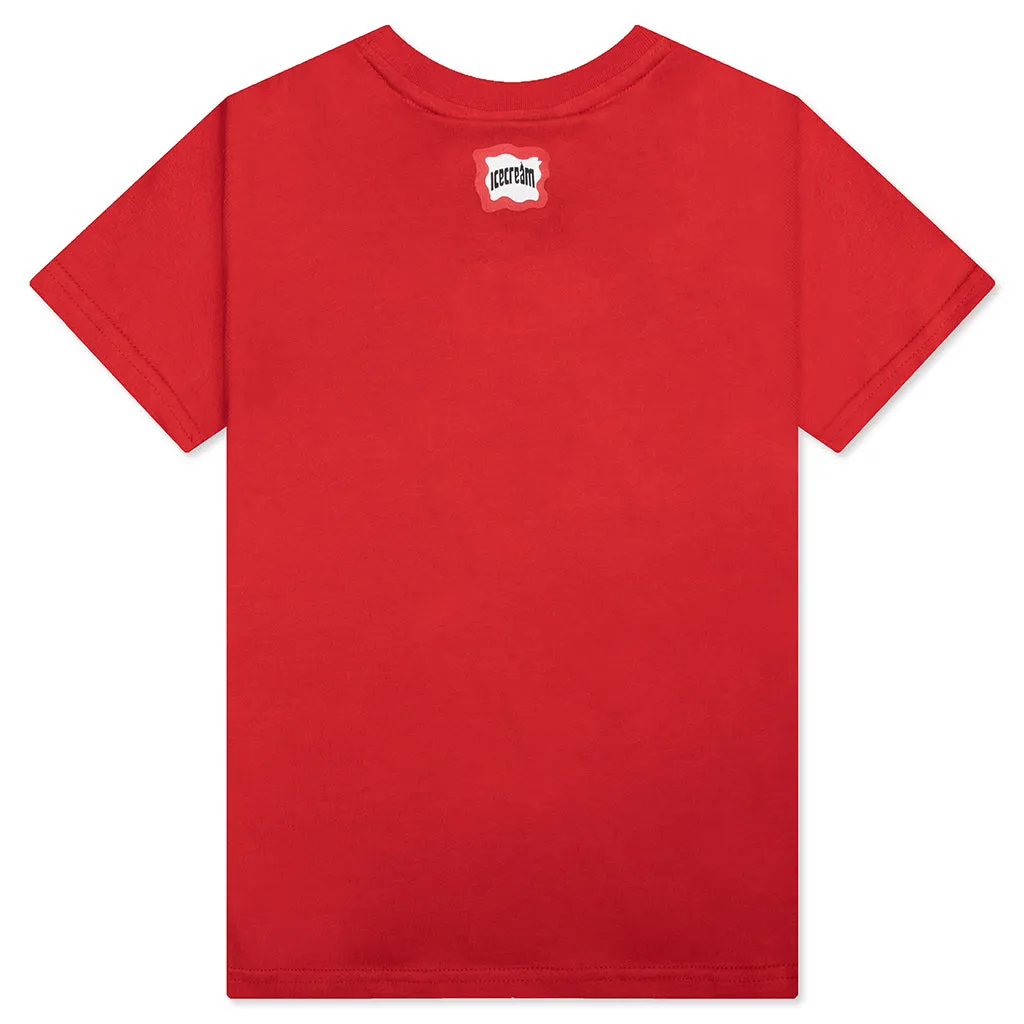 Kids Blocks S/S Tee - Tomato