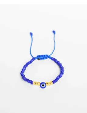 Kids Evil Eye Seed Bead in Blue