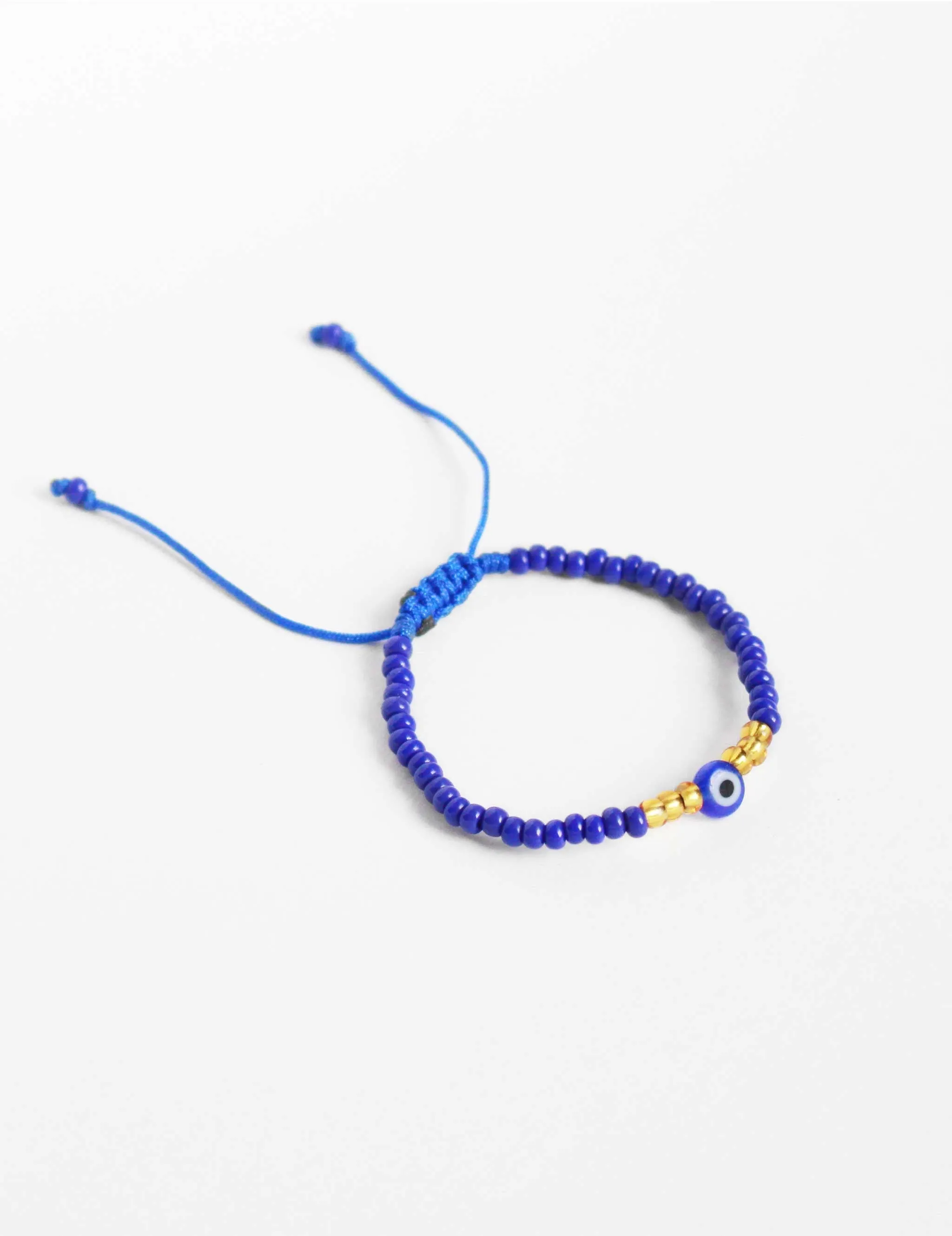 Kids Evil Eye Seed Bead in Blue