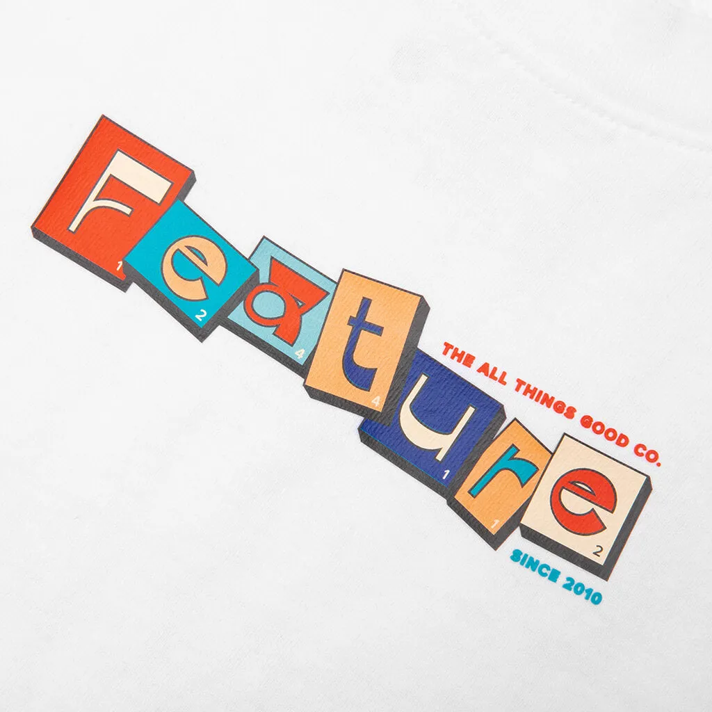 Kids Scrabble Tee - White