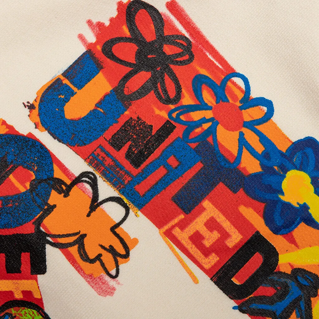 Kids Together Crewneck - Off White/Orange