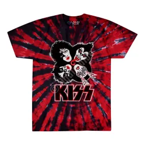 KISS BURST TIE-DYE TEE