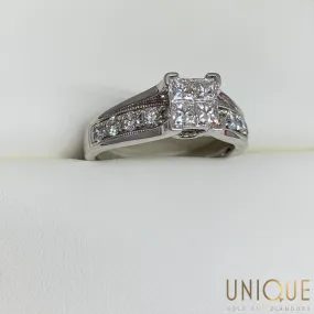 Lady's Quad Diamond Engagement Ring