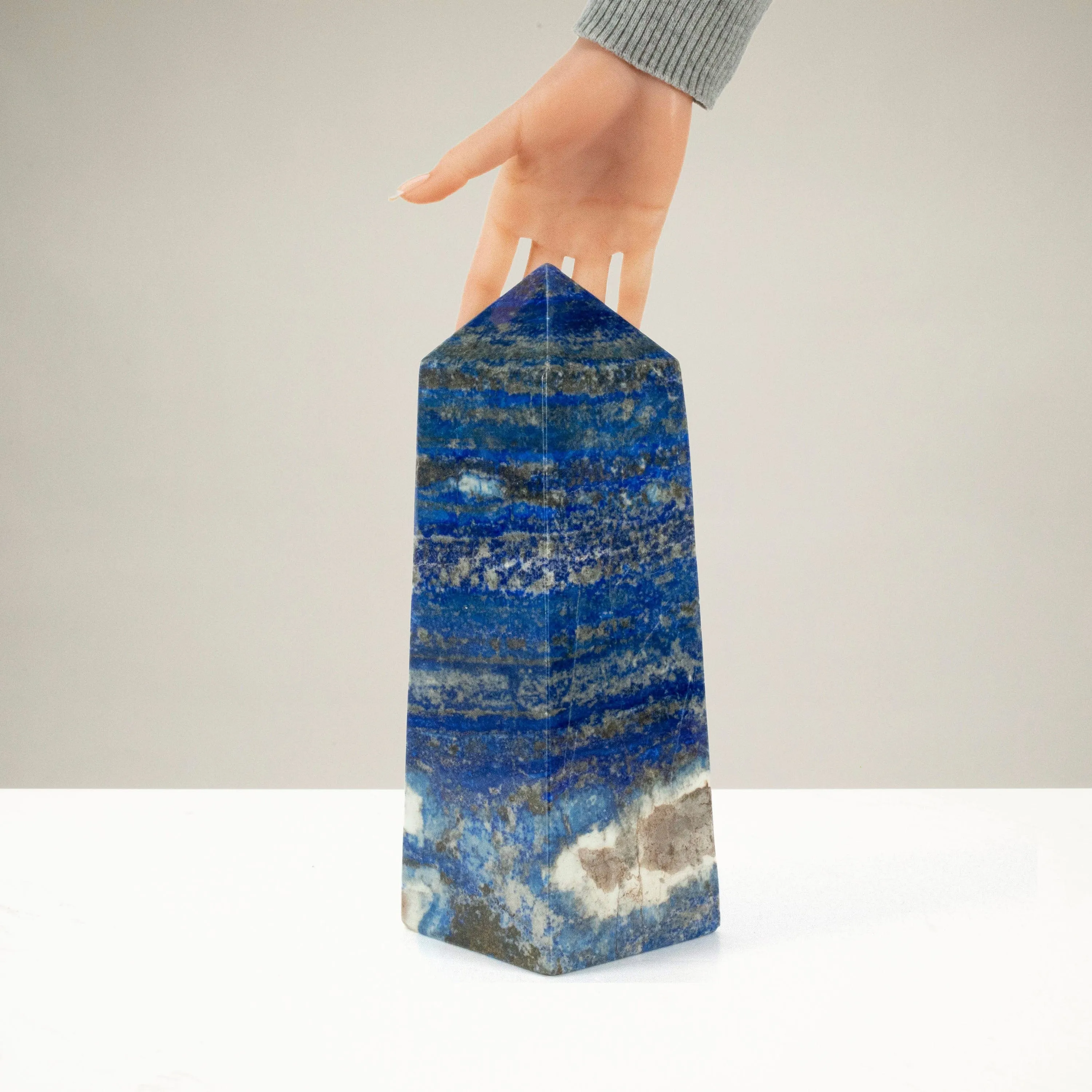 Lapis Lazuli Polished Obelisk from Afghanistan - 11.5 / 13 lbs