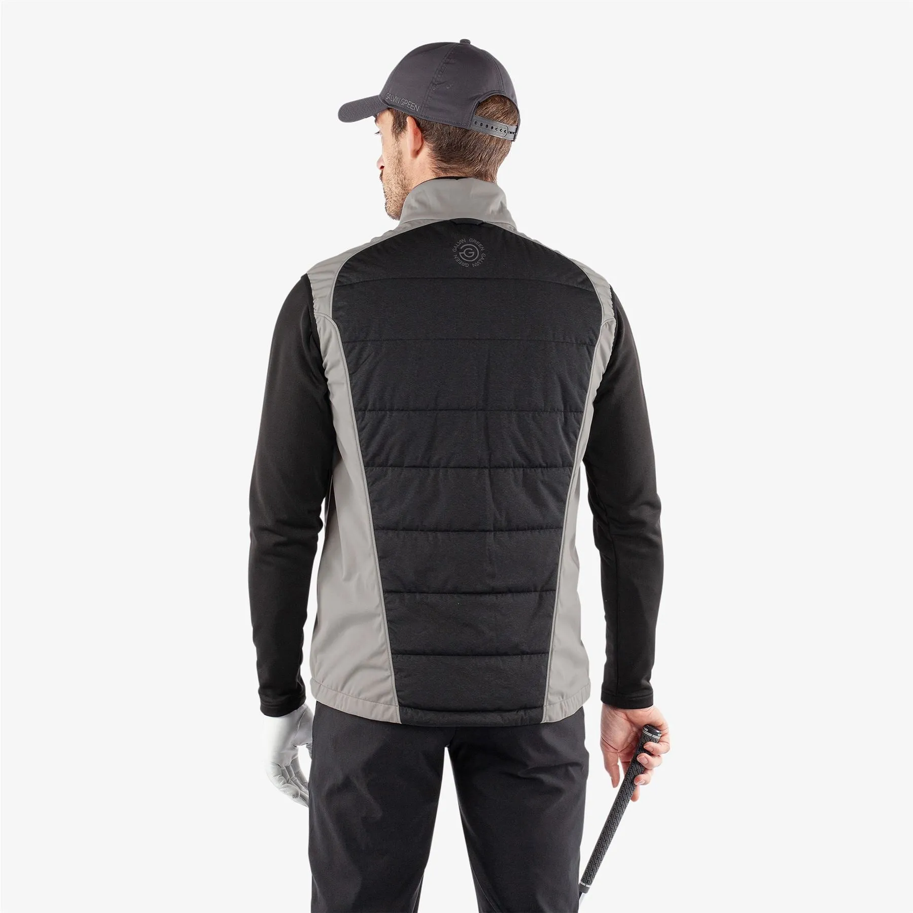 Lauro Interface-1 Full Zip Gilet Sharkskin/Black - SS24