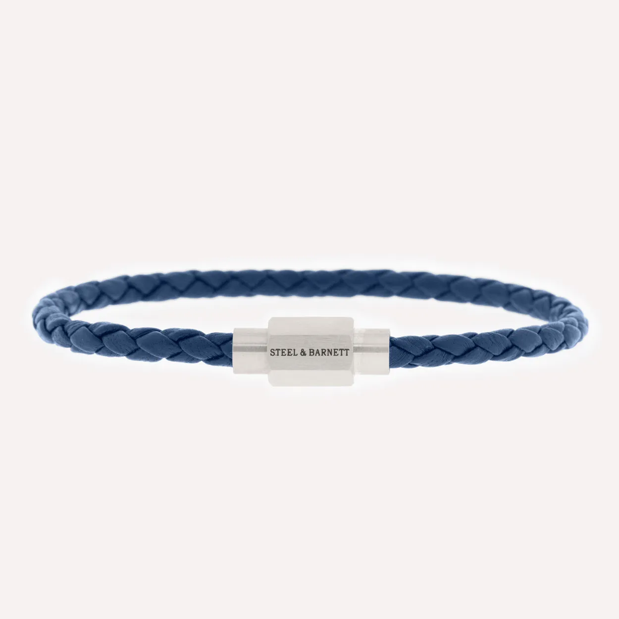 Luke Landon Nappa Leather Bracelet Blue