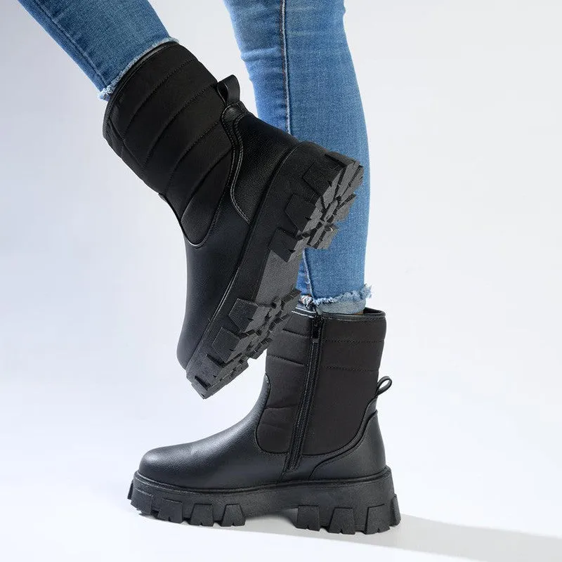 Madison Puff Shaft Fashion Boot - Black