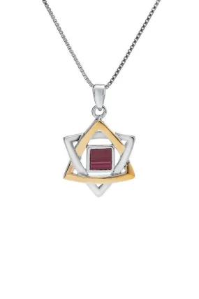 Magen David with Jerusalem Nano Bible Torah Pendant Necklace Silver 925 Gold 9K Gift