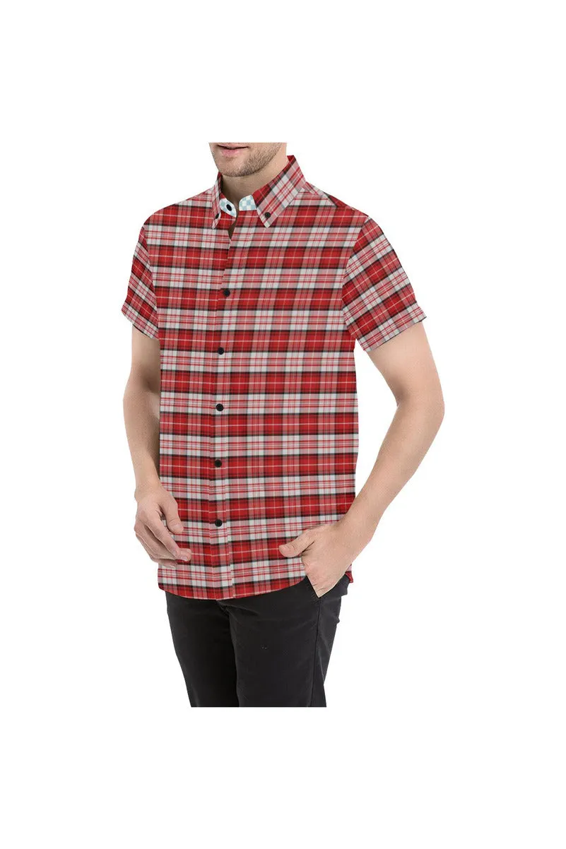 Men in Plaid Short Sleeve Shirt