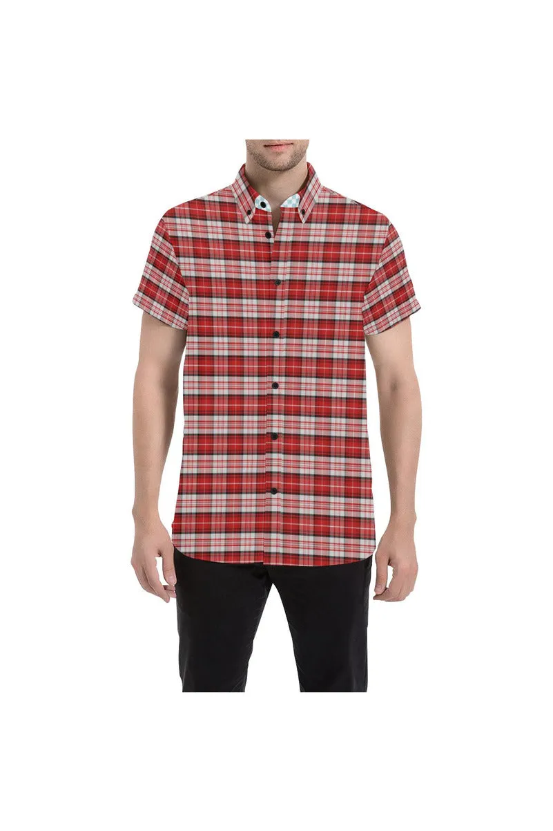 Men in Plaid Short Sleeve Shirt