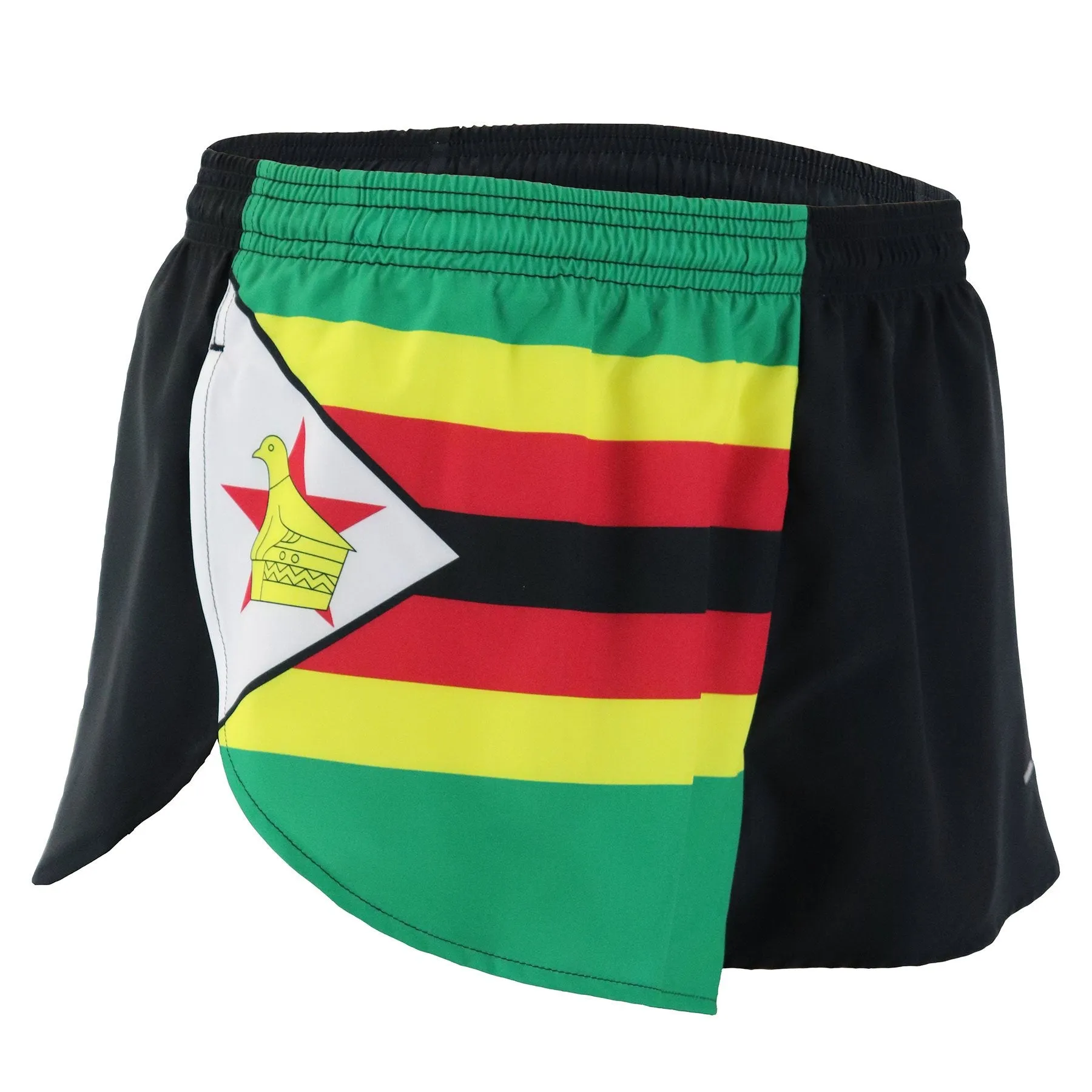 Men's 1" Elite Split Shorts- Zimbabwe