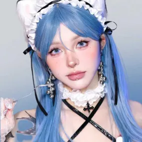 Michi Blue Streamer Cosplay Wig ON1511