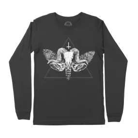 Midnight Skateboarding - The Horned God Long Sleeve Tee - Black