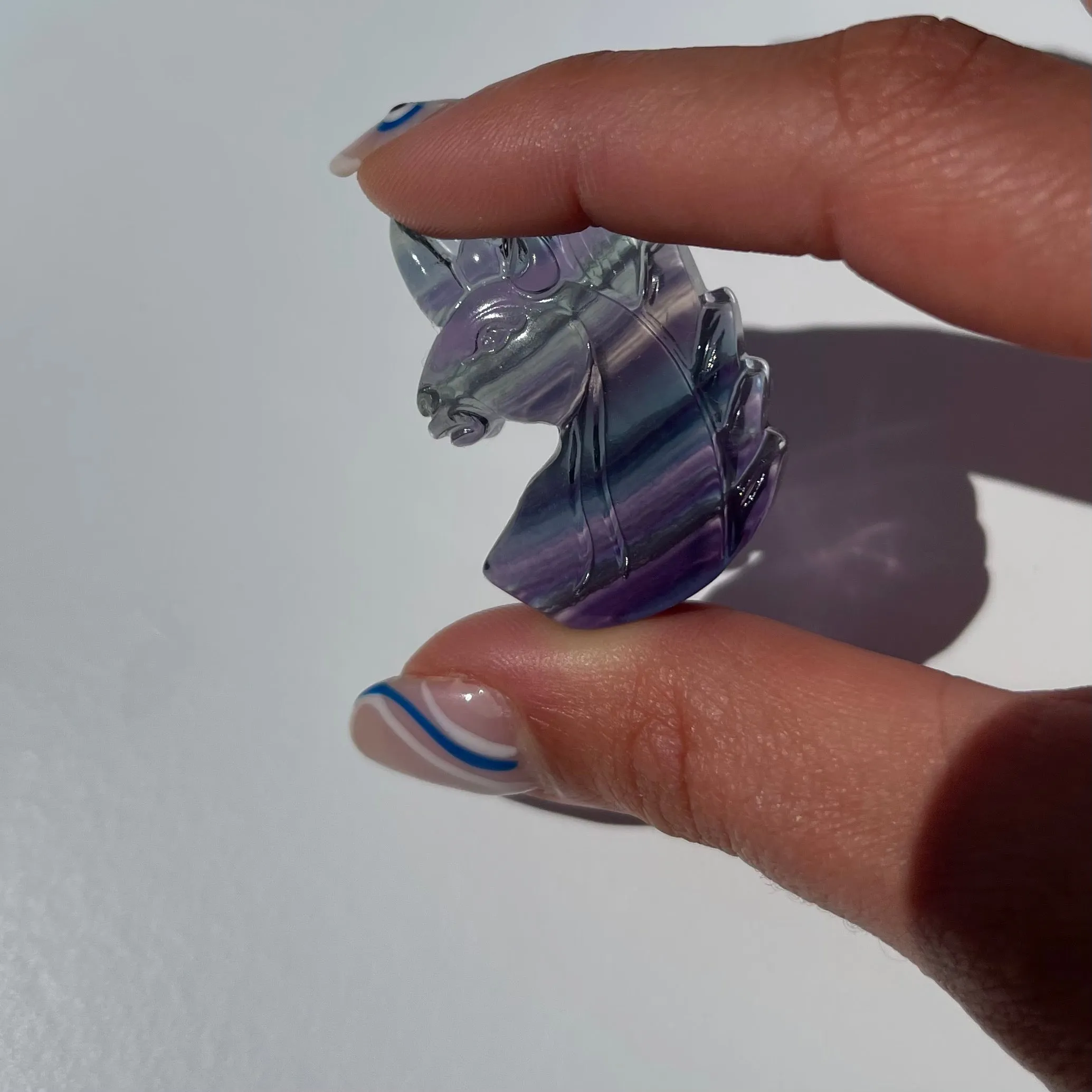 Mini Rainbow Fluorite Unicorn