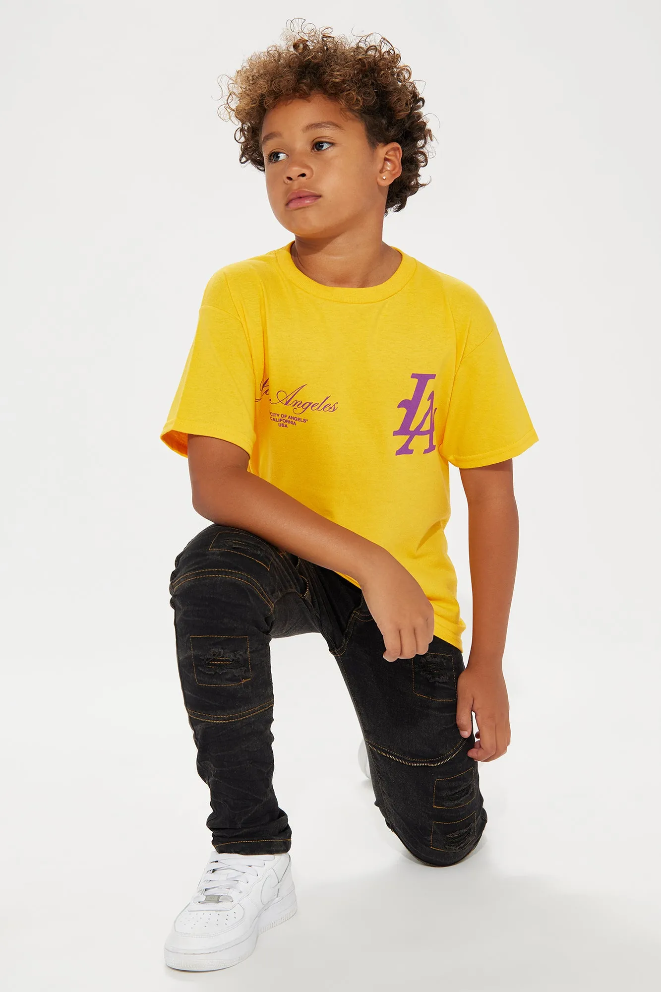 Mini Represent LA Short Sleeve Tee - Gold