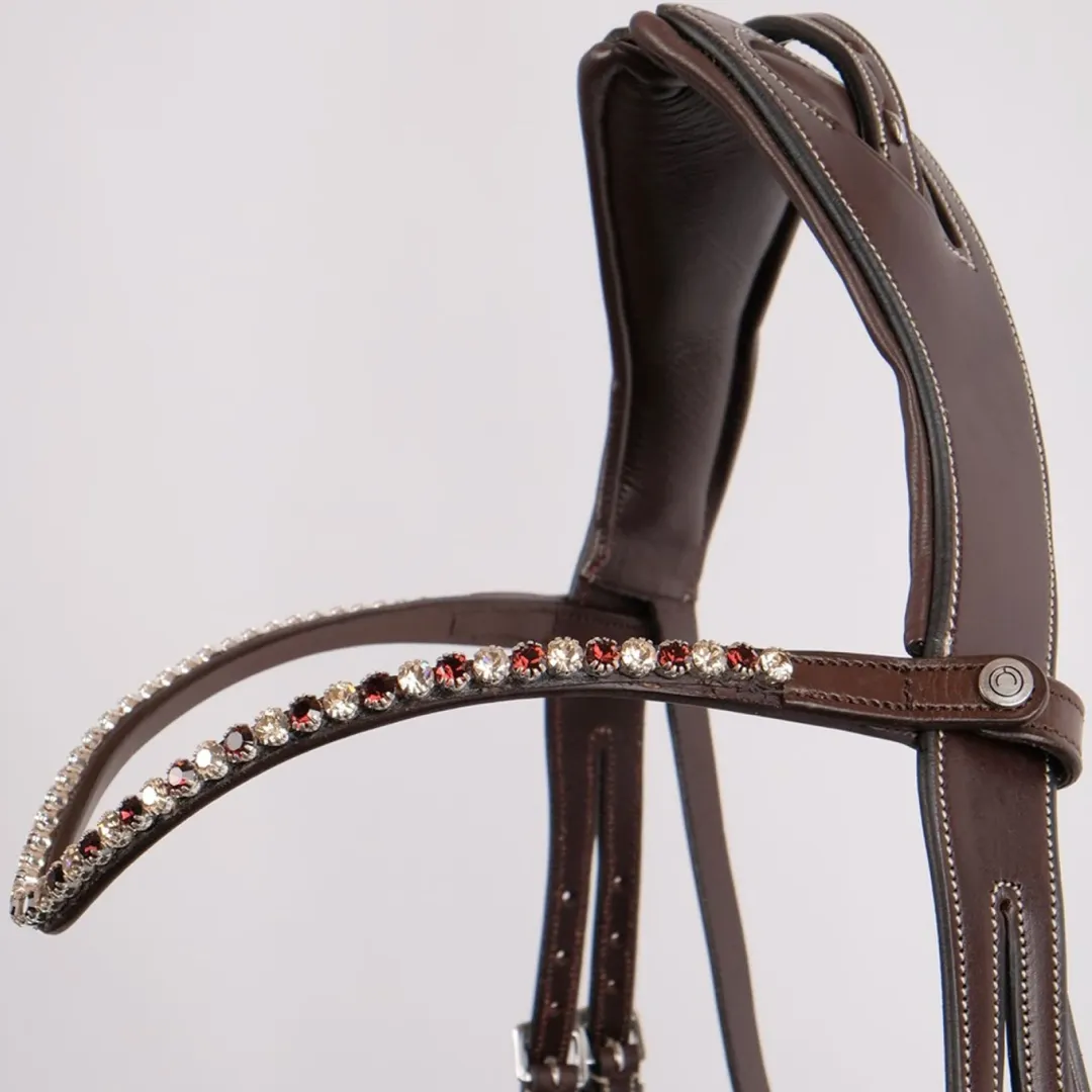 Montar Grey And Honey Crystal Browband