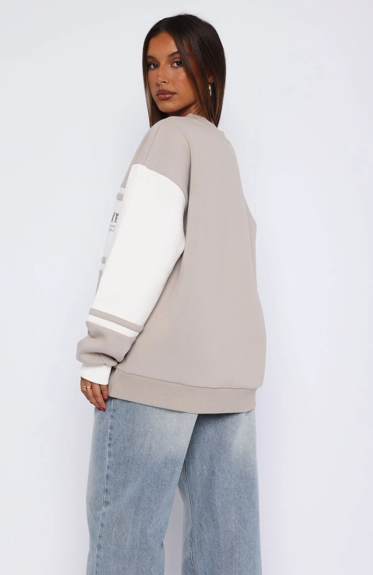 Moving Forward Oversized Sweater Moon