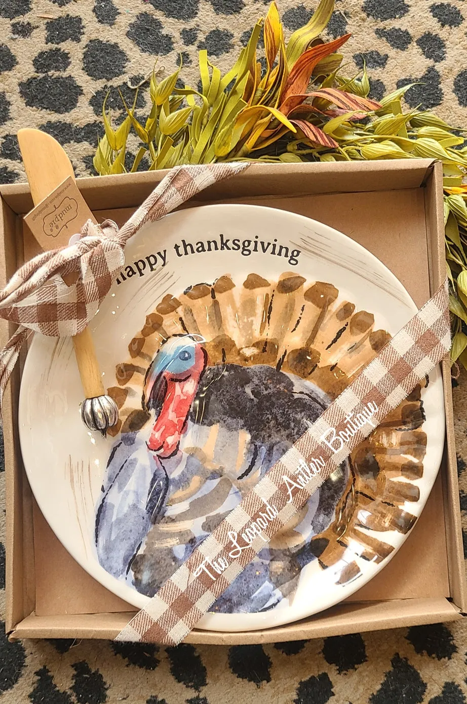 MUDPIE TURKEY CHEESE PLATE SET