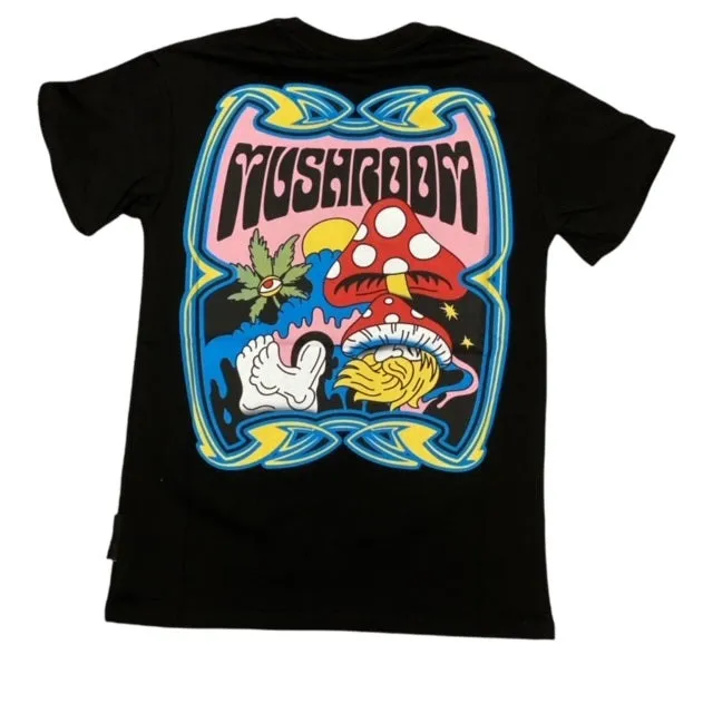 Mushroom T-shirt 19014-01 black