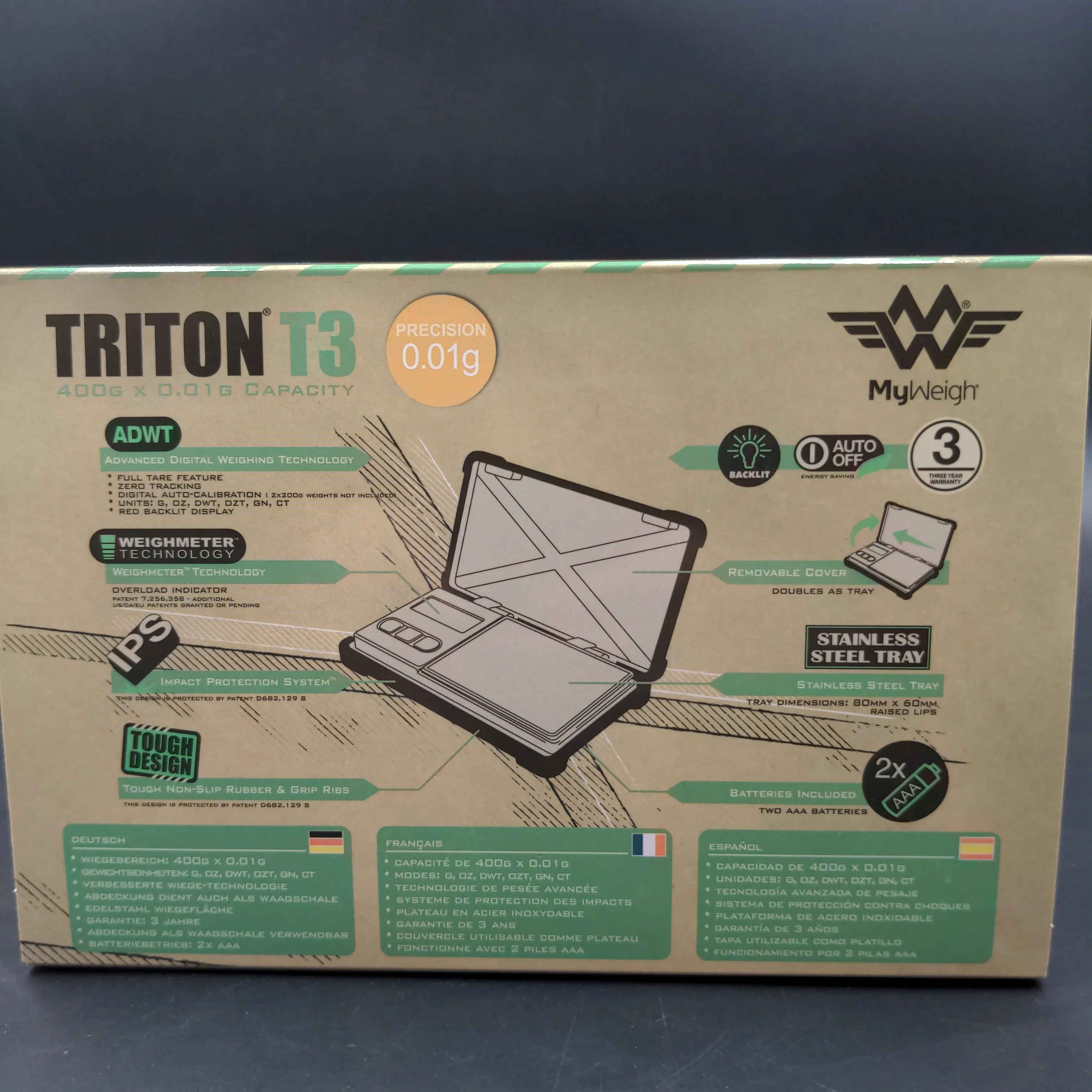 My Weigh Triton T3 Scale | 400g x 0.01g