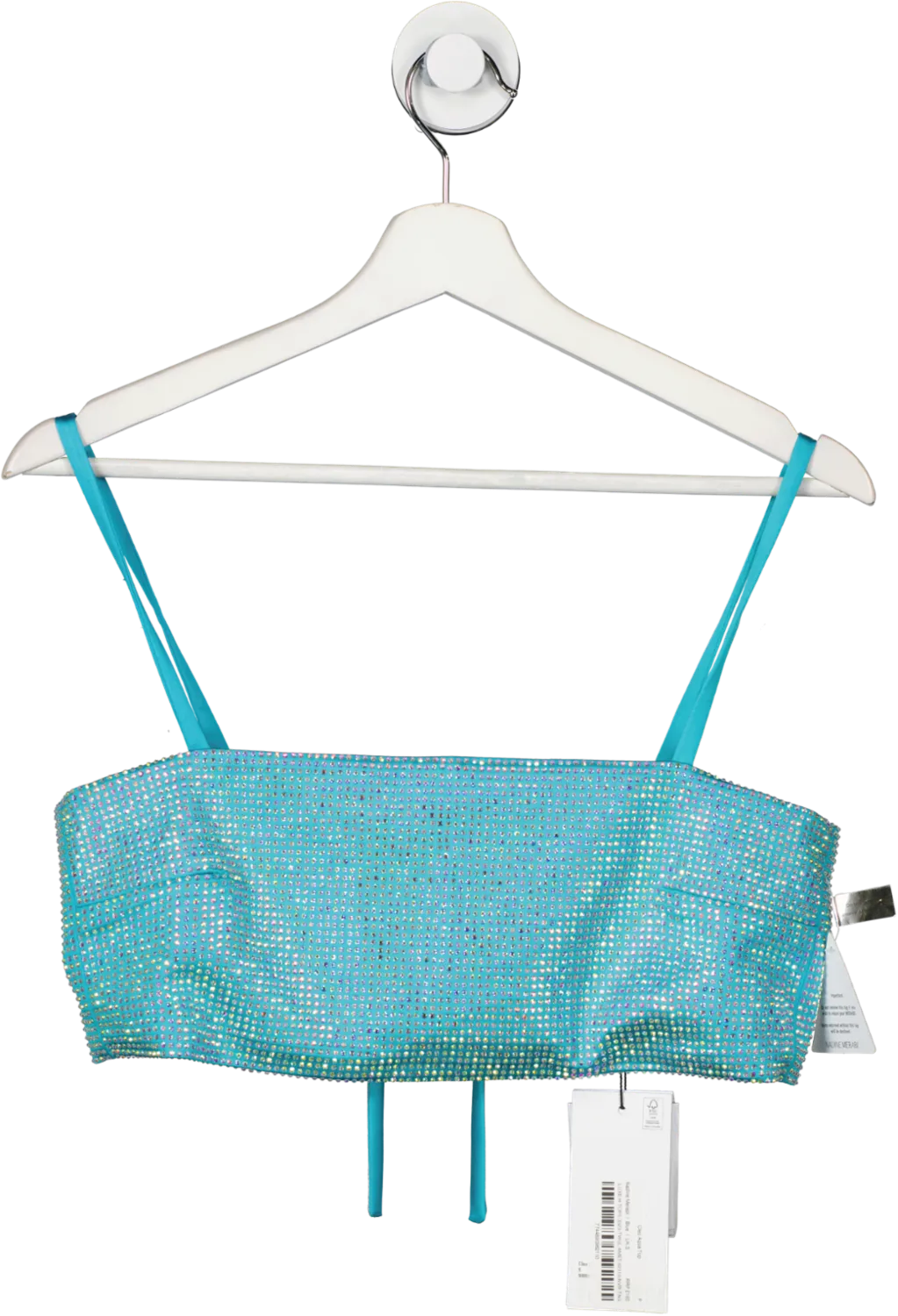 Nadine Merabi Blue Cleo Aqua Top UK S